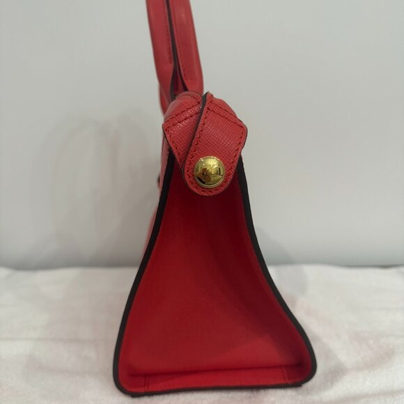 LONGCHAMP Le Pliage Heritage Leather Handbag - Red - NEW! - Picture 5 of 14